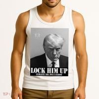 Donald Trump Lock Him Up Inmate Mugshot Tank Top thumb 3