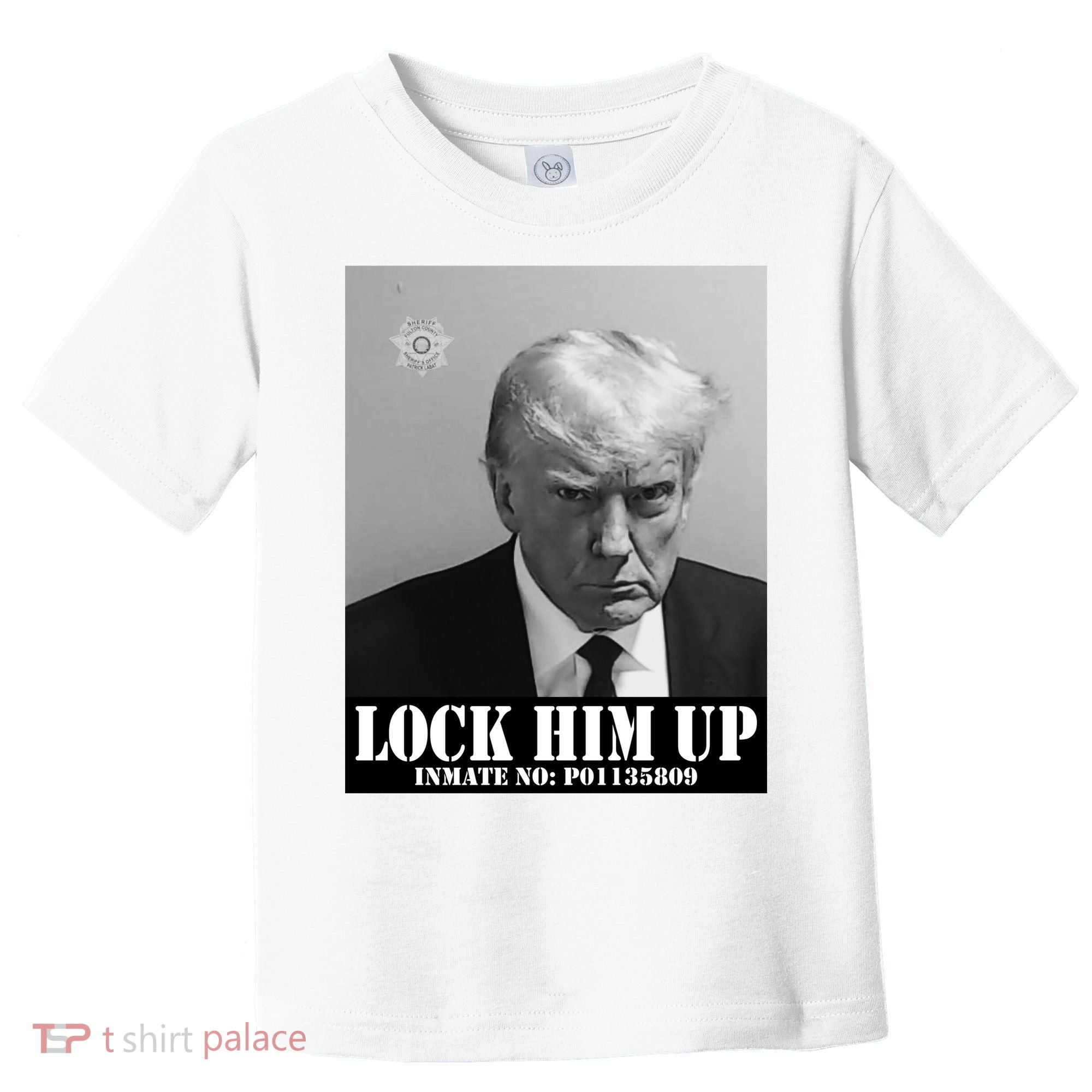 Donald Trump Lock Him Up Inmate Mugshot Toddler T-Shirt