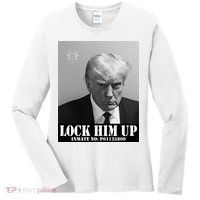 Donald Trump Lock Him Up Inmate Mugshot Women's Long Sleeve Shirt thumb 0