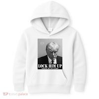 Donald Trump Lock Him Up Inmate Mugshot Kids Hoodie thumb 0