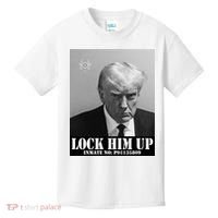 Donald Trump Lock Him Up Inmate Mugshot Kids T-Shirt thumb 0