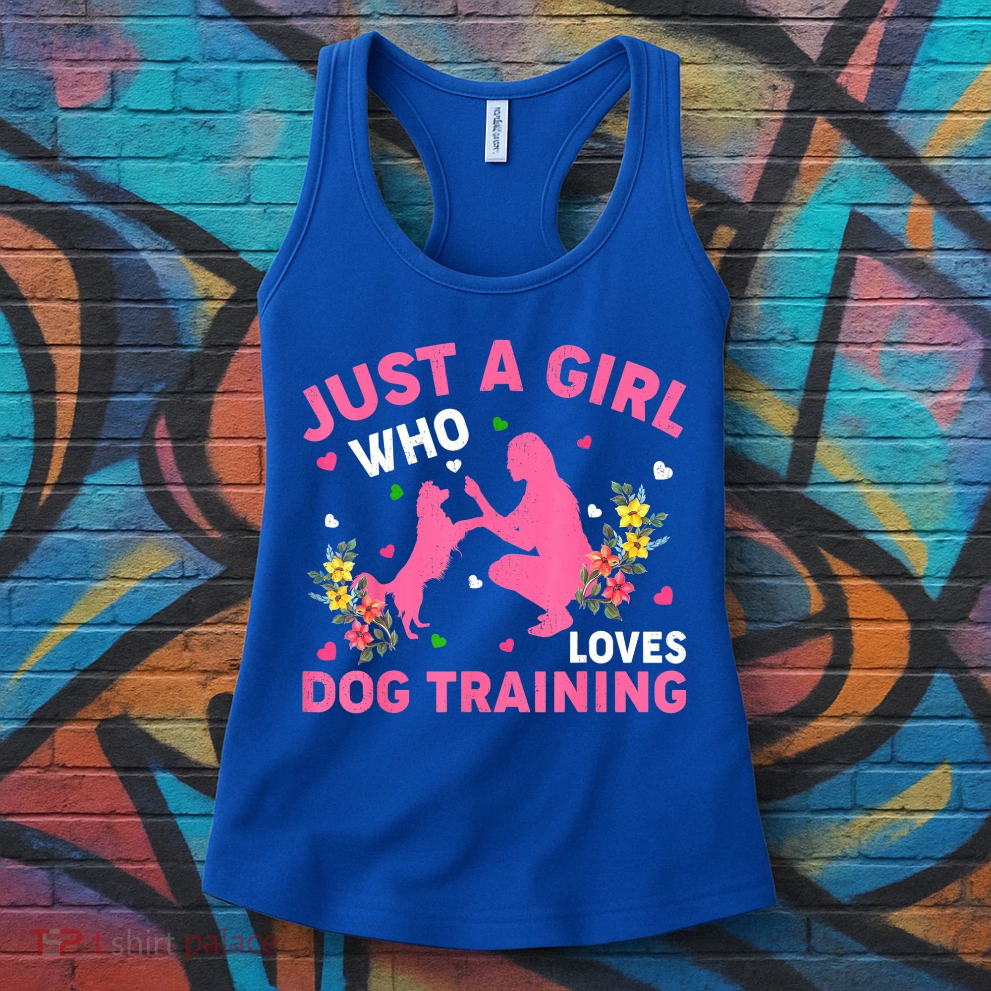 Dog Training Lover Just A Girl Who Loves Dog Training Women's Tank Top