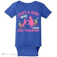 Dog Training Lover Just A Girl Who Loves Dog Training Baby Bodysuit thumb 0