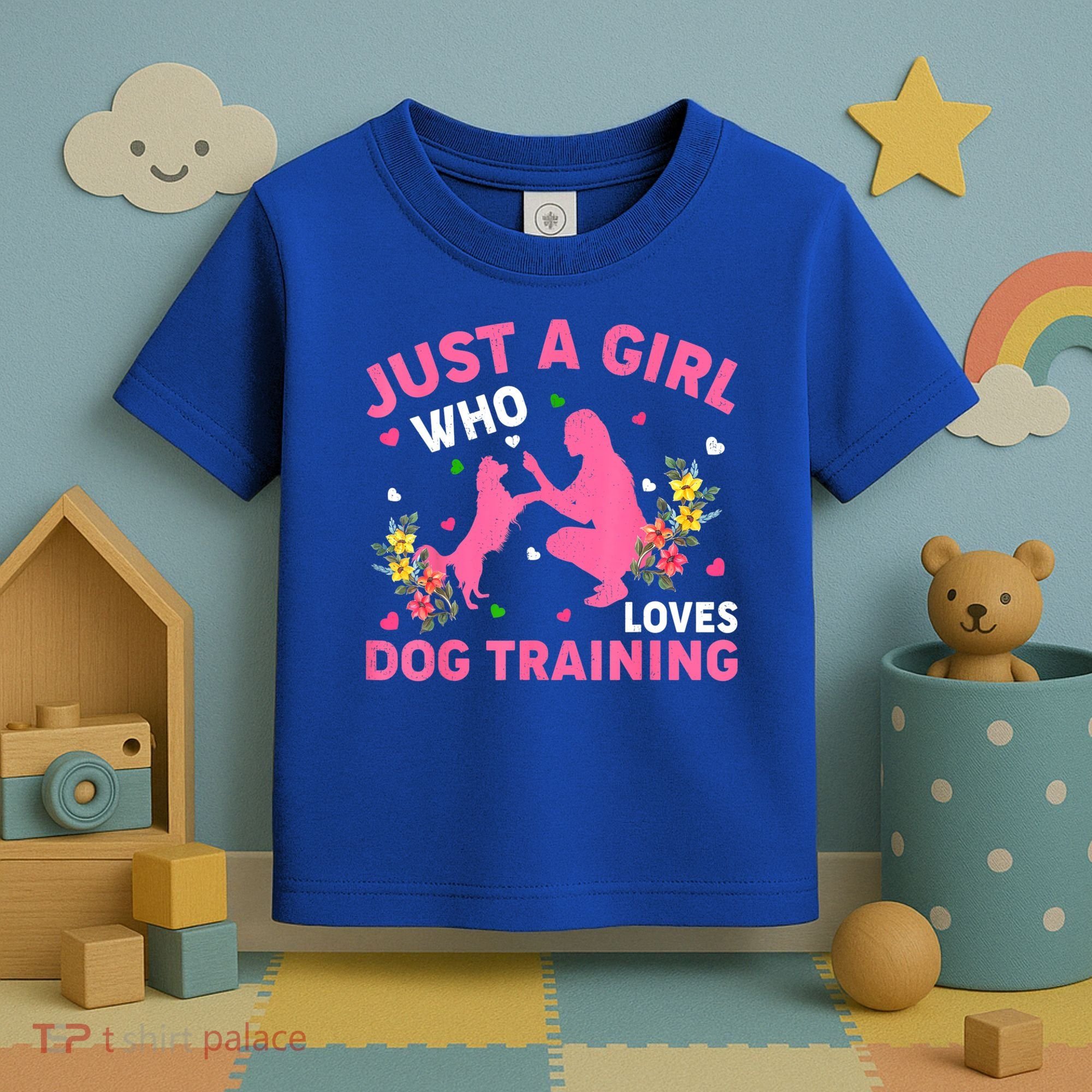 Dog Training Lover Just A Girl Who Loves Dog Training Toddler T-Shirt