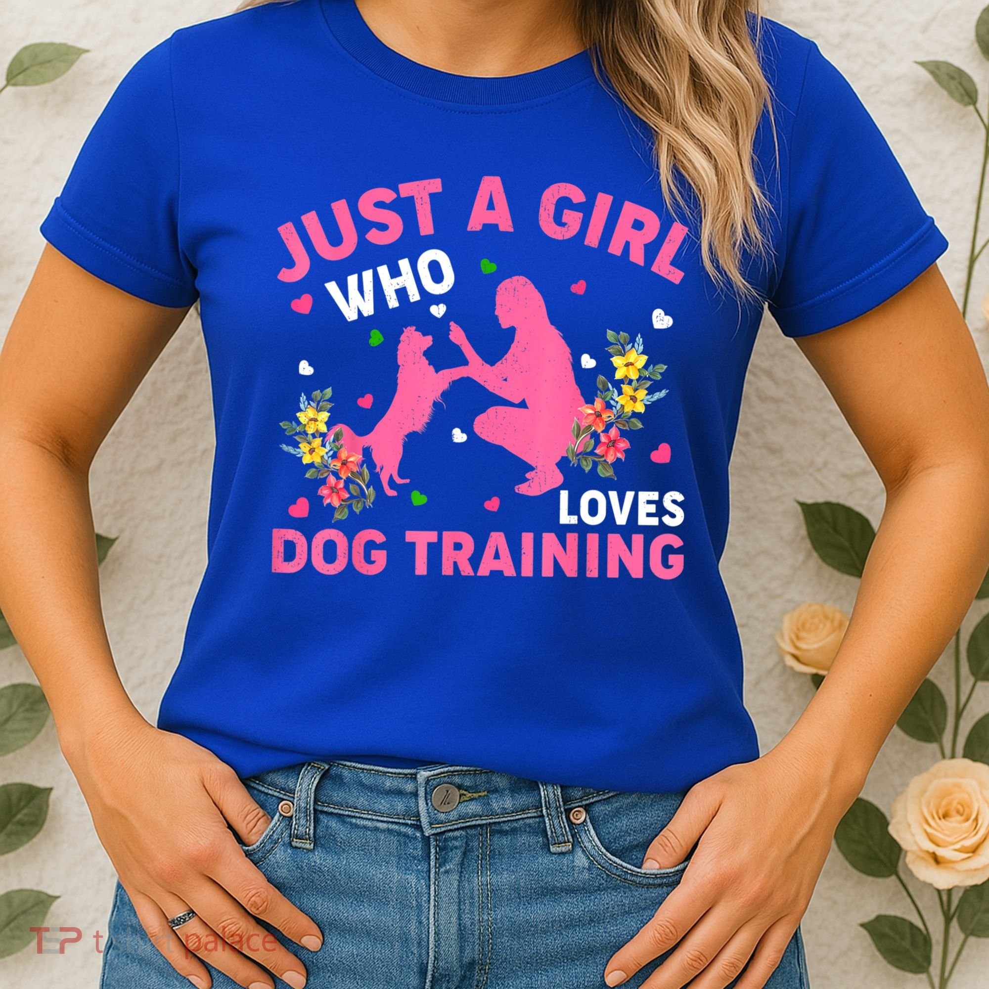 Dog Training Lover Just A Girl Who Loves Dog Training Women's T-Shirt