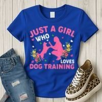 Dog Training Lover Just A Girl Who Loves Dog Training Women's T-Shirt thumb 3