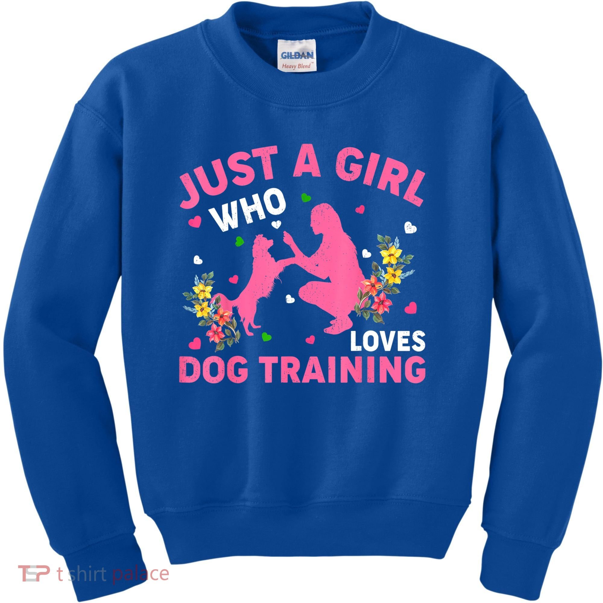 Dog Training Lover Just A Girl Who Loves Dog Training Kids Sweatshirt