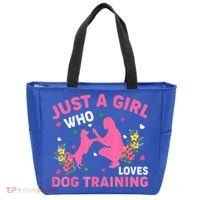 Dog Training Lover Just A Girl Who Loves Dog Training Tote Bag thumb 0