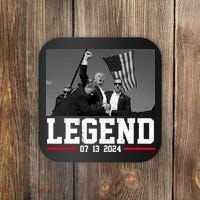Donald Trump Legend 07/13/2024 Rally Pennsylvania Coaster thumb 0