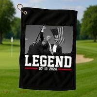 Donald Trump Legend 07/13/2024 Rally Pennsylvania Golf Towel thumb 1