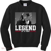 Donald Trump Legend 07/13/2024 Rally Pennsylvania Kids Sweatshirt thumb 0