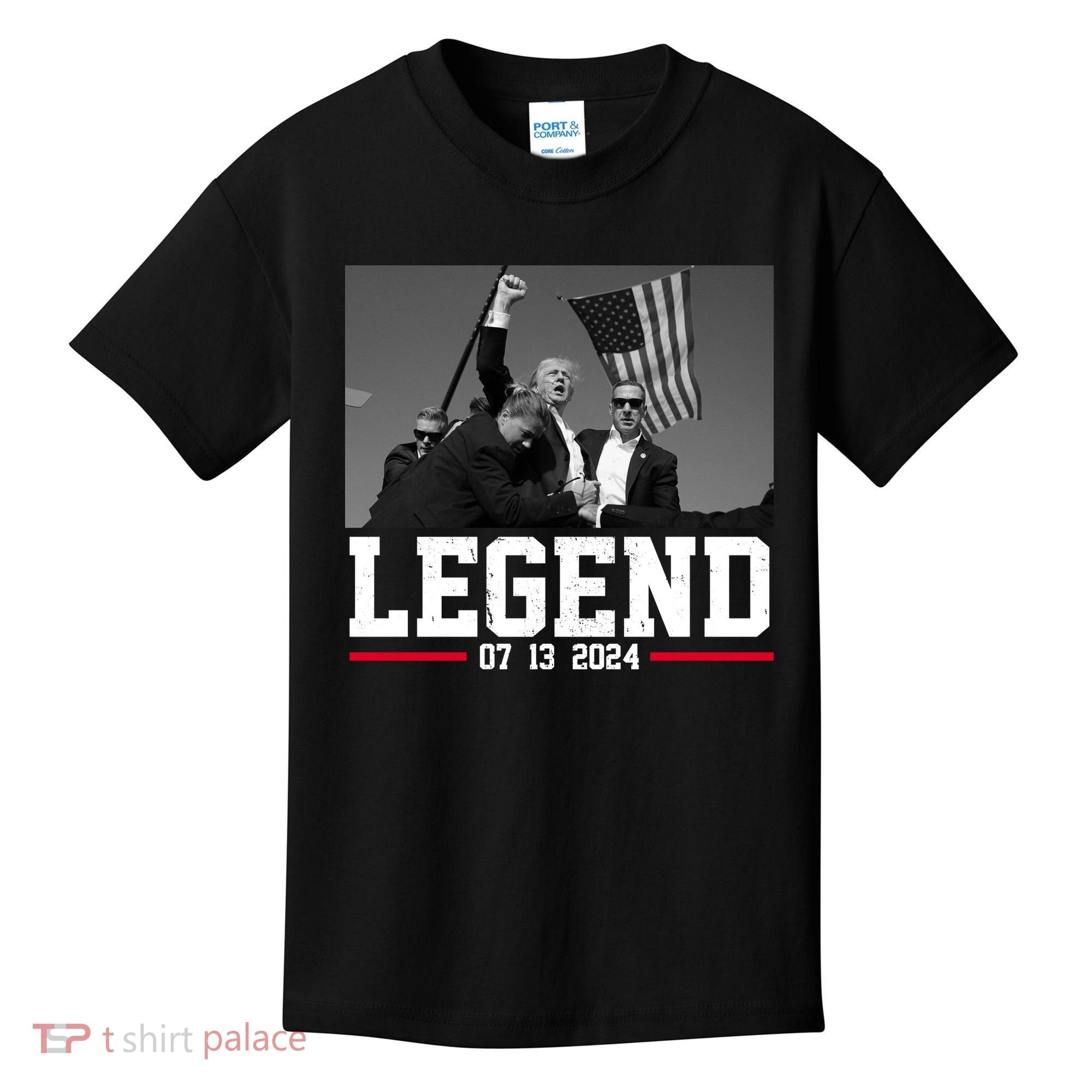 Donald Trump Legend 07/13/2024 Rally Pennsylvania Kids T-Shirt