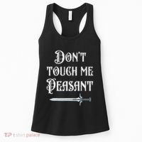 DonT Touch Me Peasant Sword Funny Renaissance Festival Women's Tank Top thumb 0