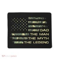 Dad The Man The Myth The Legend Fathers Day Camo US Flag Mousepad thumb 0