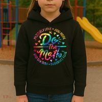 Do The Math Multiply Love Add Hope Math Teacher Tie Dye Kids Hoodie thumb 3