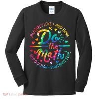 Do The Math Multiply Love Add Hope Math Teacher Tie Dye Kids Long Sleeve Shirt thumb 0