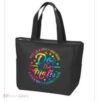 Do The Math Multiply Love Add Hope Math Teacher Tie Dye Tote Bag thumb 3