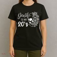 Death To My 20's Funny Skull 20th Birthday Party Twenty Bday T-Shirt thumb 4