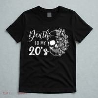 Death To My 20's Funny Skull 20th Birthday Party Twenty Bday T-Shirt thumb 5