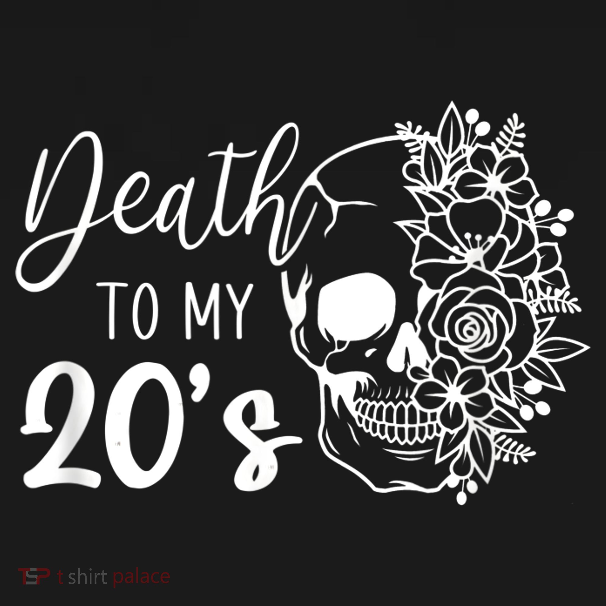 Death To My 20's Funny Skull 20th Birthday Party Twenty Bday Mousepad
