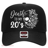 Death To My 20's Funny Skull 20th Birthday Party Twenty Bday Hat thumb 0