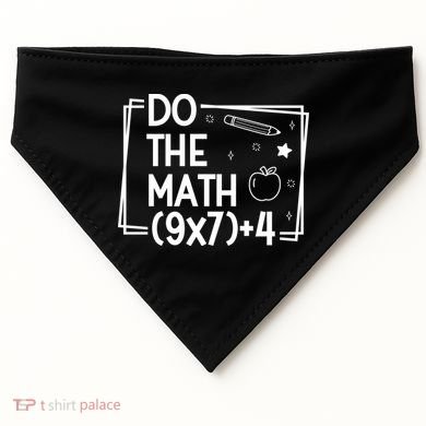 Do The Math Funny 67 Meme PEMDAS USA-Made Doggie Bandana