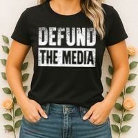 Defund The Media Women's T-Shirt thumb 2