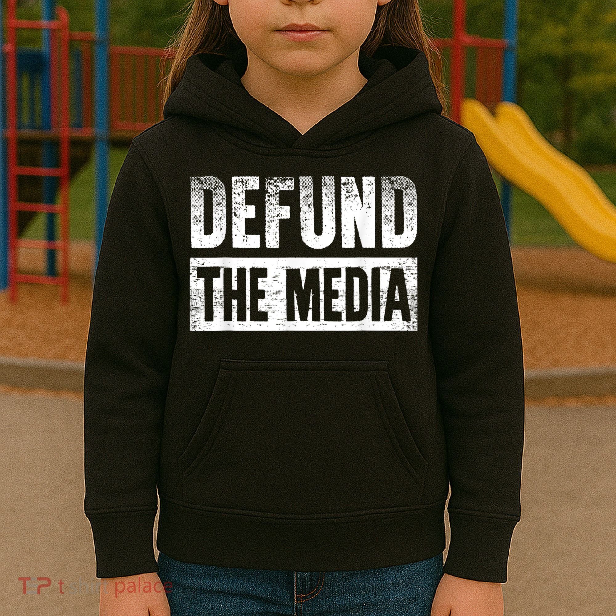 Defund The Media Kids Hoodie