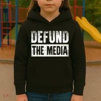 Defund The Media Kids Hoodie thumb 3