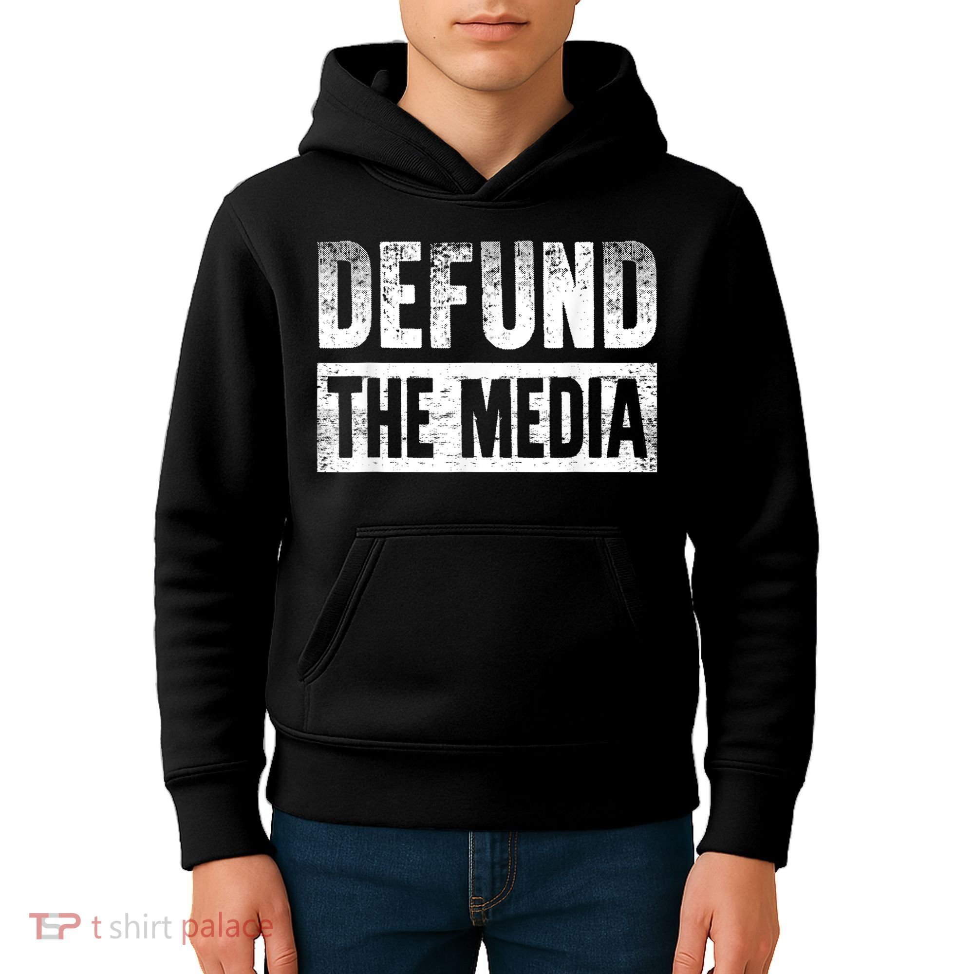 Defund The Media Kids Hoodie