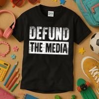 Defund The Media Kids T-Shirt thumb 3