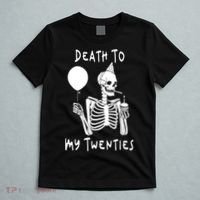 Death To My Twenties Funny R I P 20s 30th Birthday Skeleton T-Shirt thumb 5