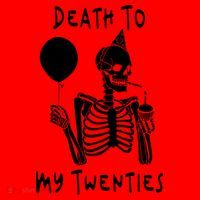 Death To My Twenties Funny R I P 20s 30th Birthday Skeleton Santa Hat thumb 1