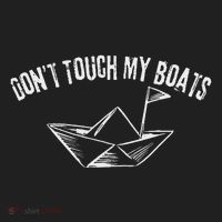 DonT Touch My Boats Funny Hat thumb 2