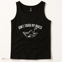 DonT Touch My Boats Funny Tank Top thumb 2