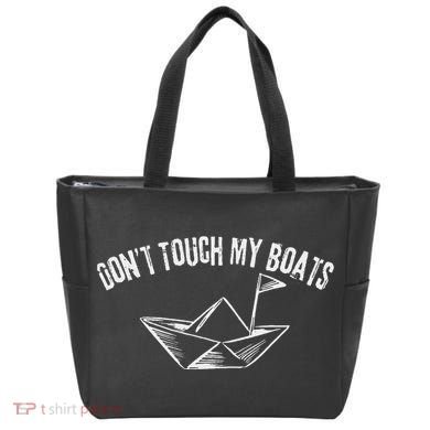 DonT Touch My Boats Funny Tote Bag