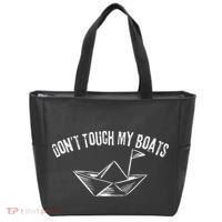 DonT Touch My Boats Funny Tote Bag thumb 0