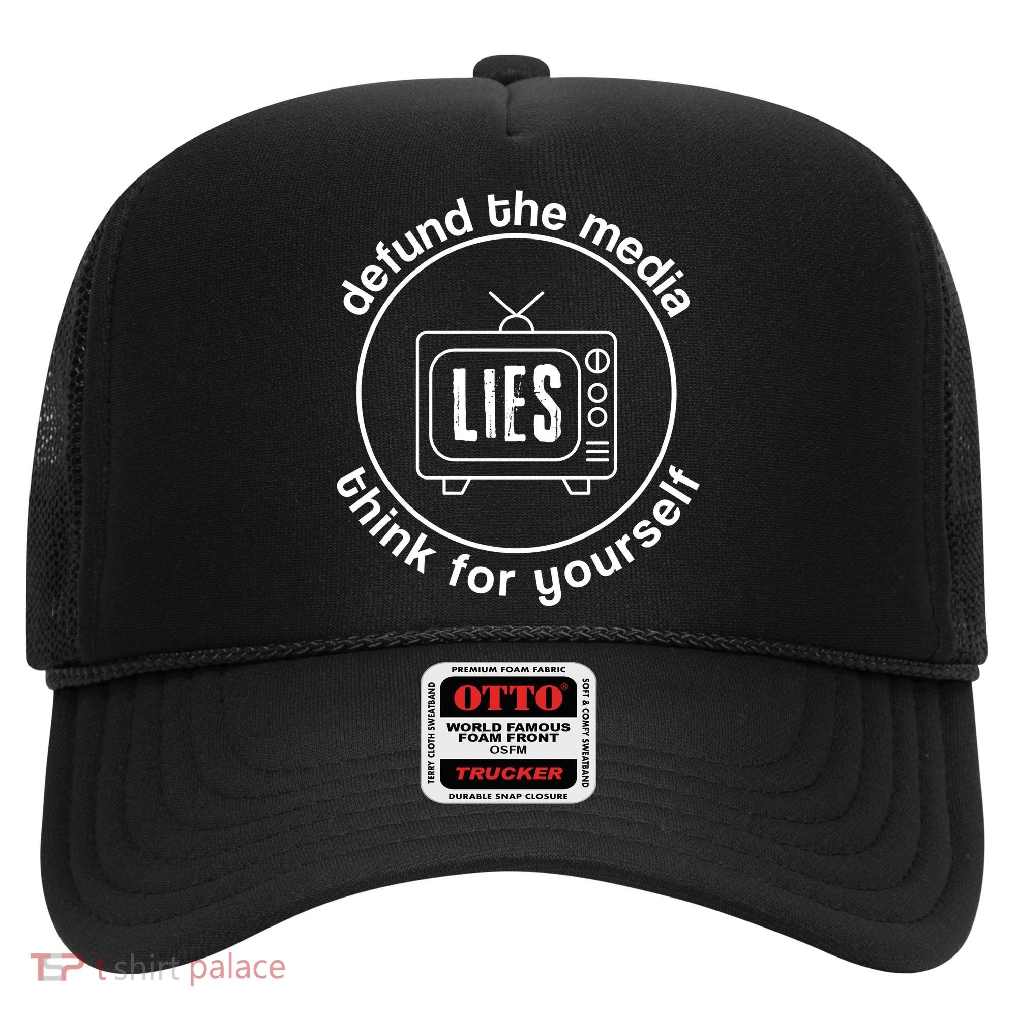 Defund The Media Anti Censorship MAGA Conservative Hat