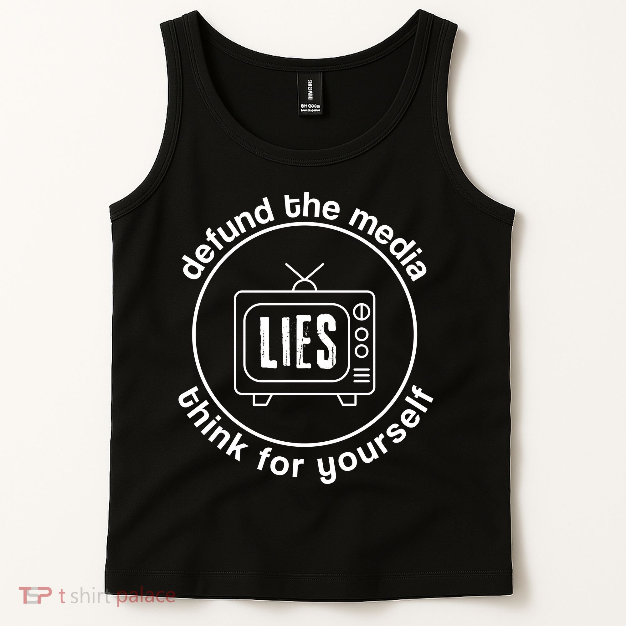 Defund The Media Anti Censorship MAGA Conservative Tank Top