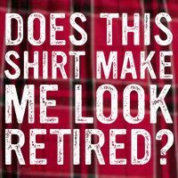 Does This Make Me Look Retired Funny Retirement Men's Flannel Plaid Pajama Pants thumb 2