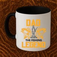 Dad The Man Myth The Fishing Legend Coffee Mug thumb 2