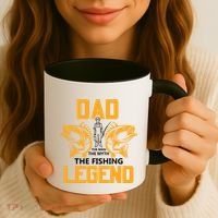 Dad The Man Myth The Fishing Legend Coffee Mug thumb 3
