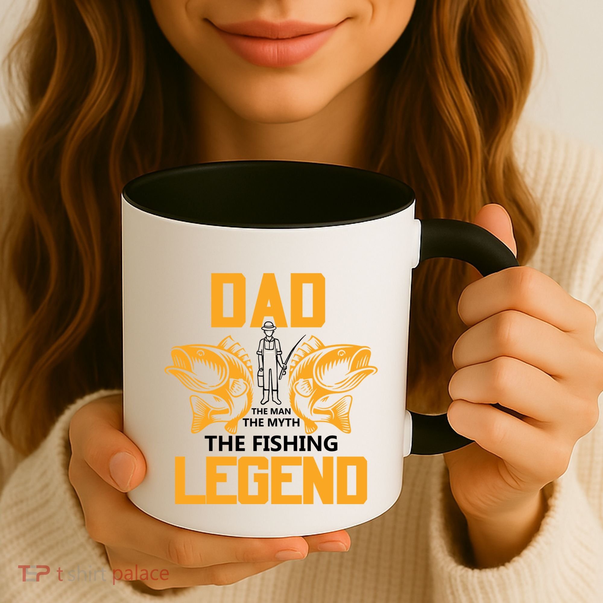 Dad The Man Myth The Fishing Legend Coffee Mug