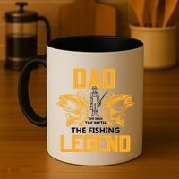 Dad The Man Myth The Fishing Legend Coffee Mug thumb 4