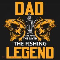 Dad The Man Myth The Fishing Legend Ornament thumb 1