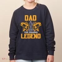 Dad The Man Myth The Fishing Legend Women's Sweatshirt thumb 0