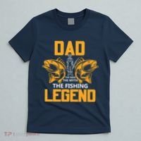 Dad The Man Myth The Fishing Legend T-Shirt thumb 5