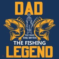 Dad The Man Myth The Fishing Legend Hat thumb 2