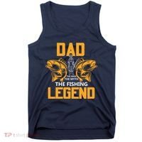 Dad The Man Myth The Fishing Legend Tank Top thumb 0