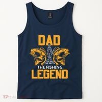 Dad The Man Myth The Fishing Legend Tank Top thumb 2